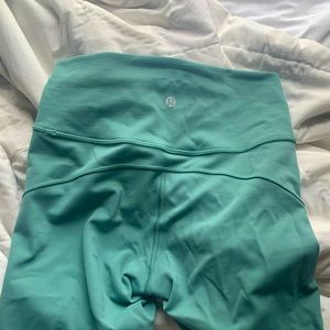 Teal Lulu leggins Size 4